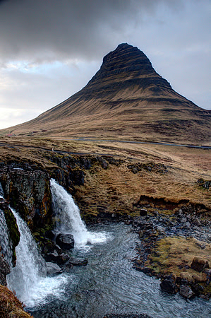 Kirkjufell near Grundarfjorour, Iceland